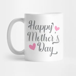 Simple and Elegant Happy Mother's Day Calligraphy Mug